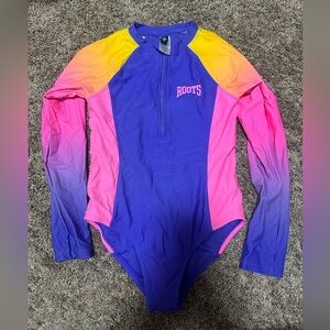 Roots Multicolor Gradient Long Sleeve Swimsuit